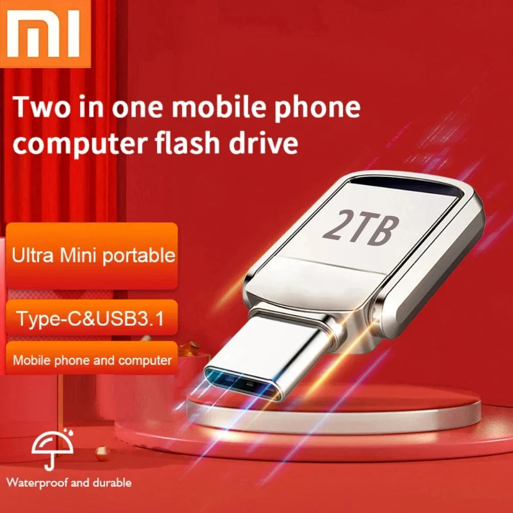 Xiaomi U-Disk USB 3.2 Type-C Interface Mobile Phone Computer Mutual Transmission Portable USB Memory 2TB 1TB 512GB 2025 NEWEST