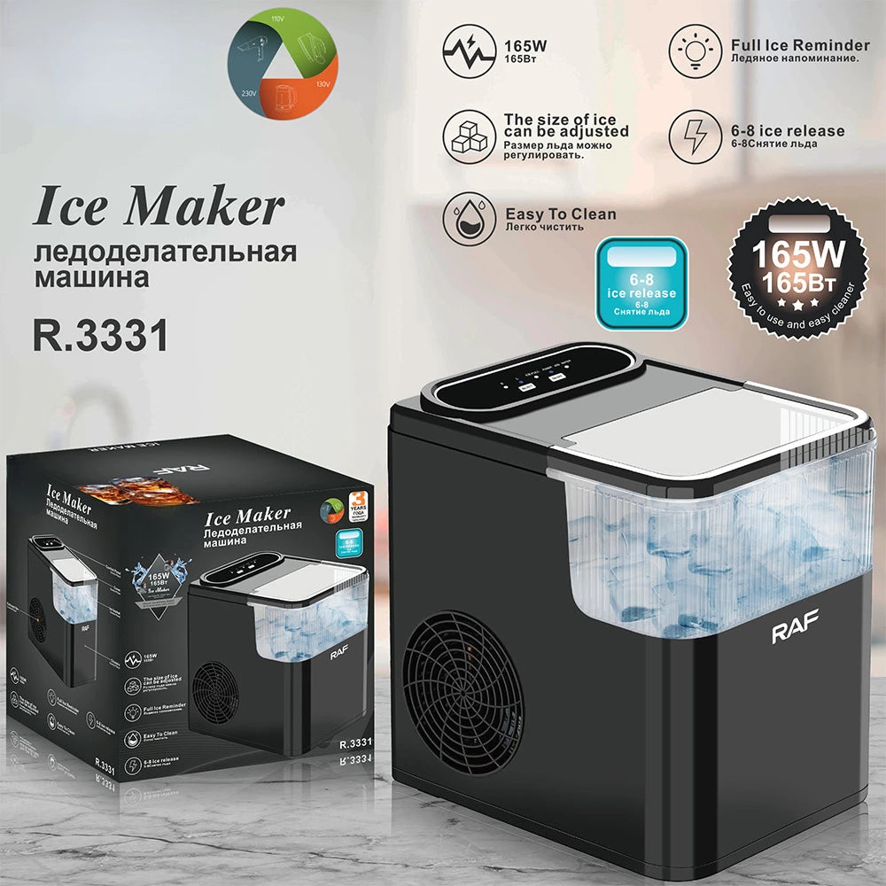 220V Household Electric Ice Maker Home Household Automatic Bullet Ice Maker