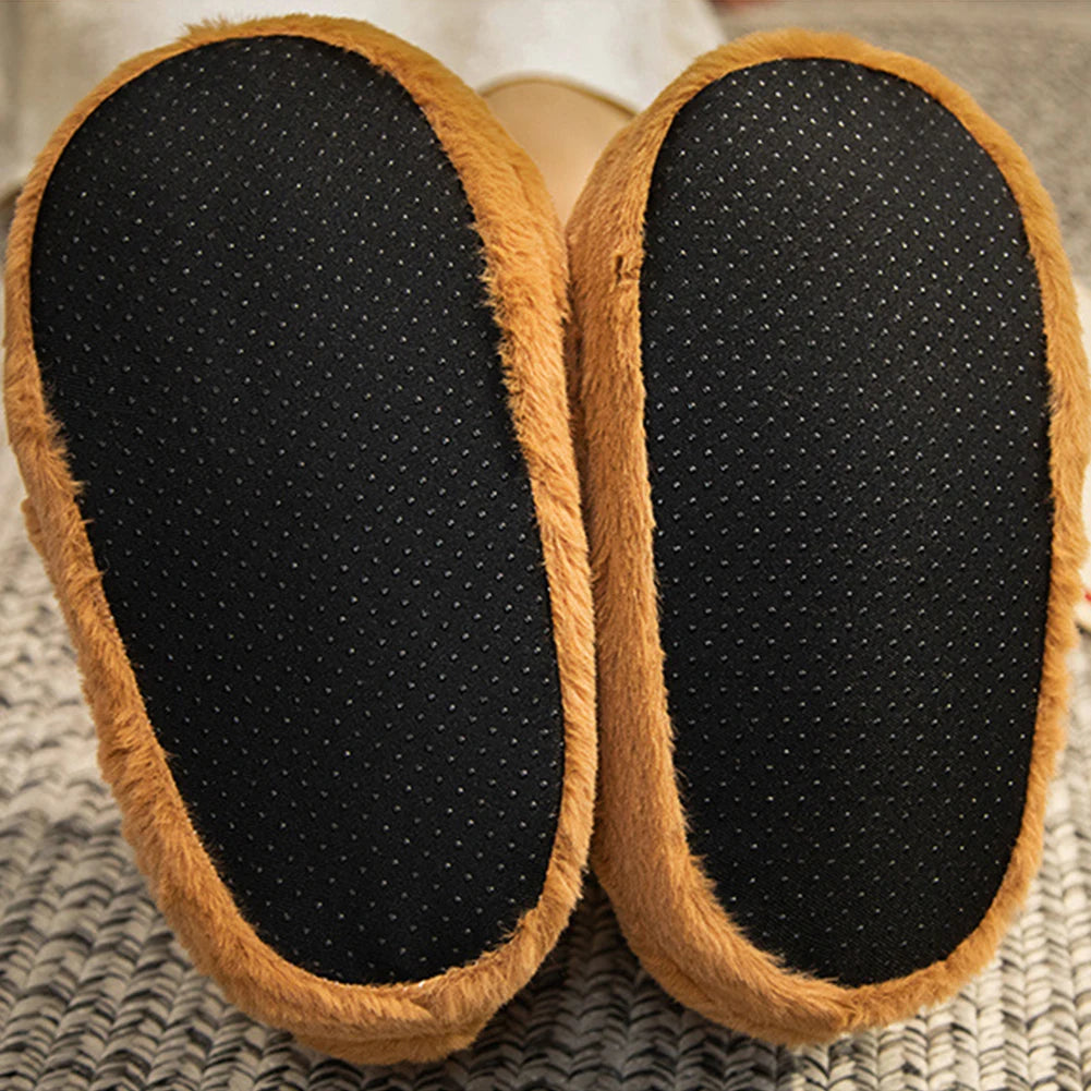 Women Capybara House Slippers Anti-Skid Capybara Animal Slippers Soft Flat Thermal Slippers Comfortable Outdoor Winter Slippers