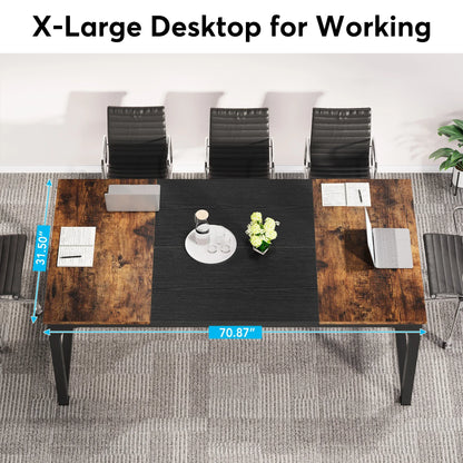 Tribesigns Modern Computer Desk Large Office Desk Computer Table Study Writing Desk Workstation for Home Office