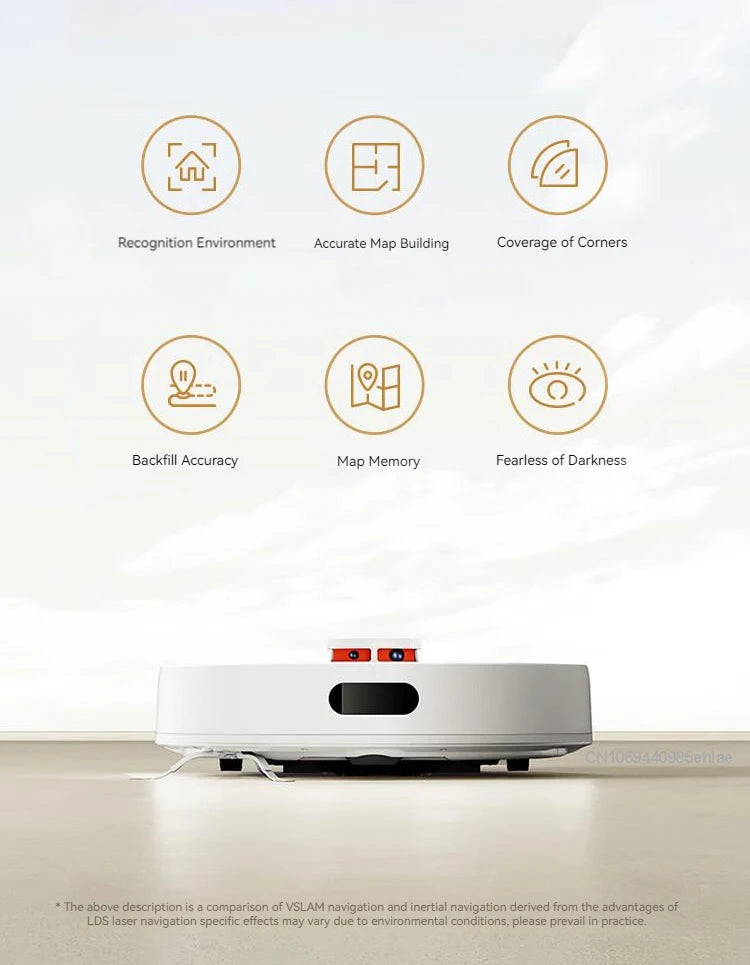 XIAOMI MIJIA Robot Vacuum Mop 3C Plus Enhanced Edition Household 5000Pa Big Suction Vacuum Cleaner Auto Laser Navigation Sweeper