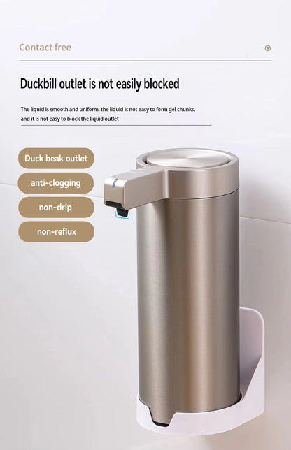 304 Stainless Automatic Liquid Soap Dispensers Steel Kitchen Metal Lotion Bottle Touchless Induction Sensor Bathroom Accessories