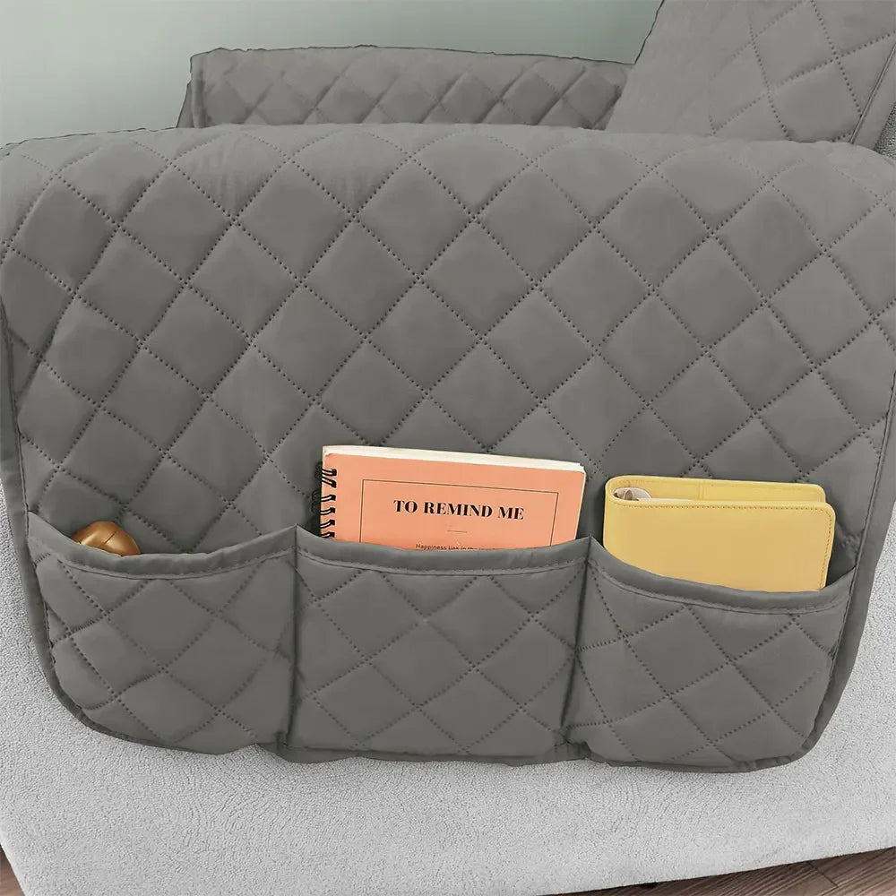 Quilted Couch Sofa Cover Anti-wear Sofa Covers for Dogs Pet Kid Anti-Slip Couch Recliner Slipcovers Armchair Furniture Protector