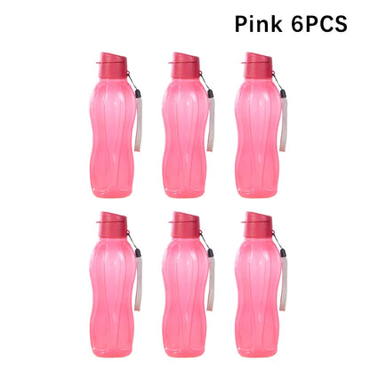 800ML Bottle Plastic Water Bottle Portable Outdoor Sports Water Cup Large Capacity Solid Color Space Cup Plastic Drinkware