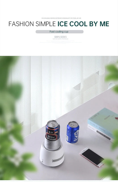 USB Refrigerator Beverage Fast Cooler Cup Electric Beer Bottle Can Water Soda Drinks Cooling Mug Ice Car Home Refrigeration Cup