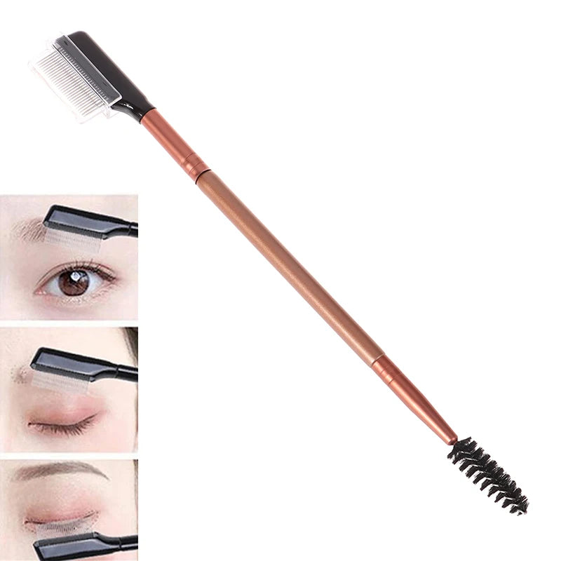 1PC Eyelash Comb Eyebrow Lash Brush Cosmetics Lash Separator Stainless Steel Professional Makeup Eyelash Brush Makeup Cosmetic T