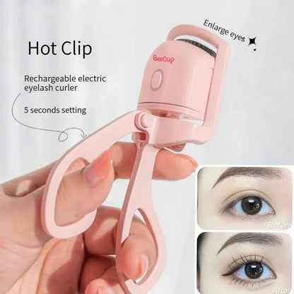 Beechip Hot Curling Electric Eyelash Curler Charging Double Temperature Eyelash Curler Lasting Temperature Control Portable