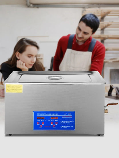 VEVOR Ultrasonic Cleaner Digital Timer  2L 3L 6L 10L 15L 22L 30L Stainless Steel Bath Jewelry Glasses Watch Cleaning Machine