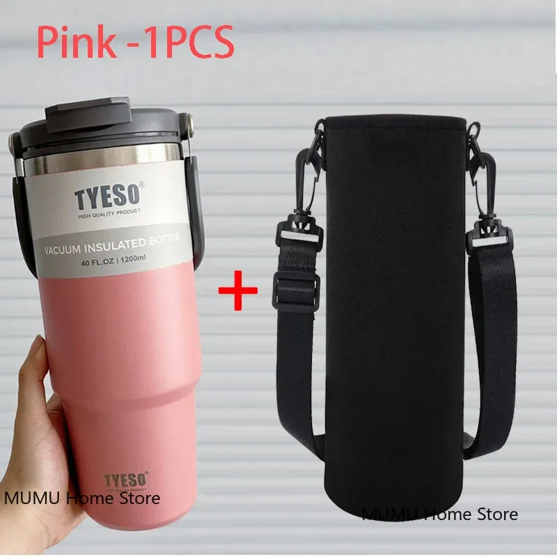 Tyeso Tumbler Coffee Cup Stainless Steel Vacuum Thermal Insulated Mug Large Capacity Double Drink Car Water Bottle Travel Mug