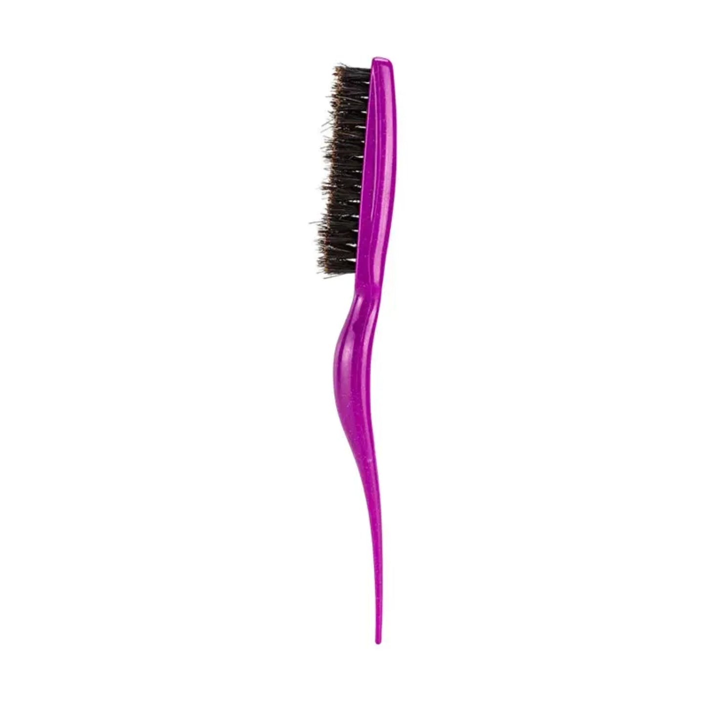 Professional Handle Triplex Comb with Row Brush Bristles for Salon Hairbrush with Pointed Tail