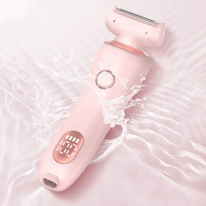 Women's Shaver Multifunctional Epilation Waterproof Body Hair Rechargeable 2 in 1 Pubic Hair Leg Hair Body Hair Trimmer