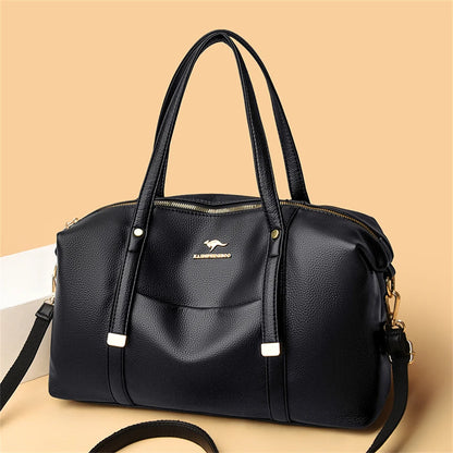 New Luxury Tote Bag Soft Leather Large Capacity Handbag Women's Bag 2024 Trend Shoulder Crossbody Sac Designer Shopper Patchwork