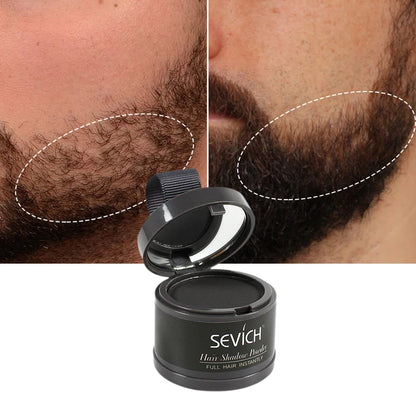 Sevich Waterproof Beard Filler Beard Hair Shadow Powder Root Cover Up Concealer Fill In Thinning Instantly Modify Fluffy Powder