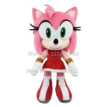 30cm Amy Sonic Peluche Rose Knuckles Tails Plush Cute Soft Stuffed Plush Doll shadow the Hedgehog