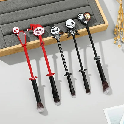 Christmas Ghost Makeup Brush Set for Women and Girls - Cute Holiday Gift