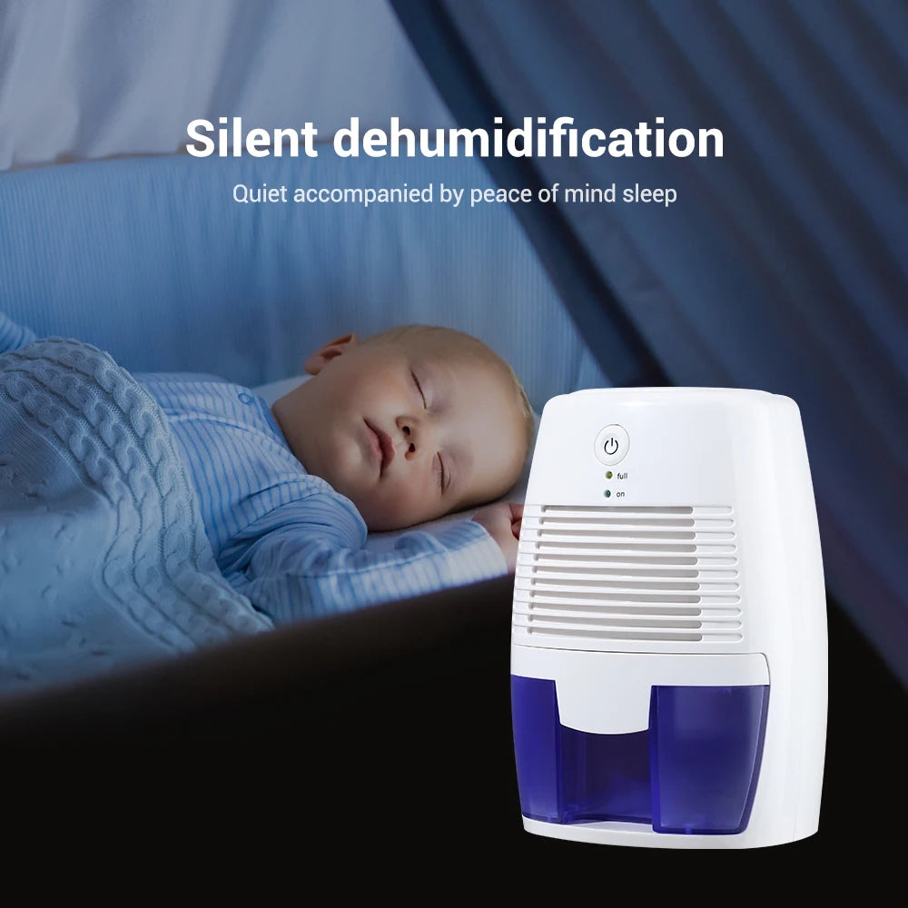 Portable Dehumidifier Device Air Purifier Mute Moisture Absorbers Air Dryer For Home Room Office Kitchen Deodorizer Dryer