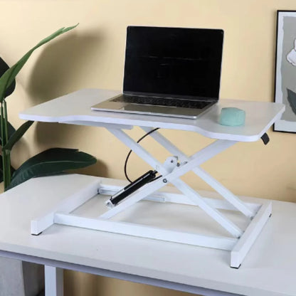 Ultra-Slim Single Top Height Adjustable Standing Desk Riser, Compact Sit Stand Desktop Converter for Monitor or Laptop