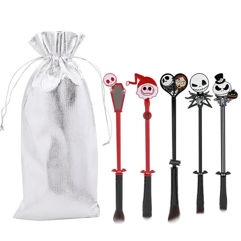 Christmas Ghost Makeup Brush Set for Women and Girls - Cute Holiday Gift