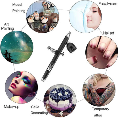 Rechargeable USB Airbrush Kit Portable Airbrush Compressor Spray Pump Handheld Airbrush Gun for FX Makeup Tattoo Painting