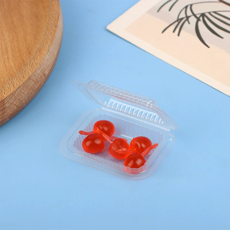 1Set Mini Fruit Model With Box Miniature Simulation Dolls House Furniture Model DIY Accessories Home Ornament Toy