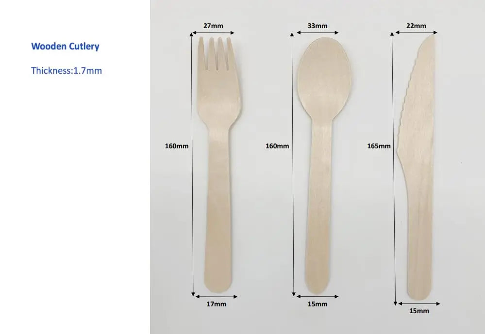 150 Pcs Disposable Wooden Cutlery Set Includes Forks, Spoons, For Party, Outdoor Picnic, Family & Friends Gathering, Ice Cream