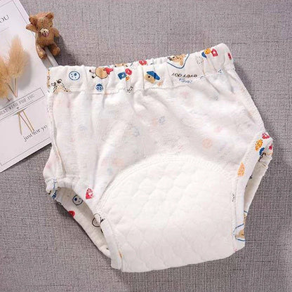 6 Layers of Waterproof and Reusable Cotton Baby Training Pants Baby Shorts Underwear Baby Diapers Diapers Underwear Diaper