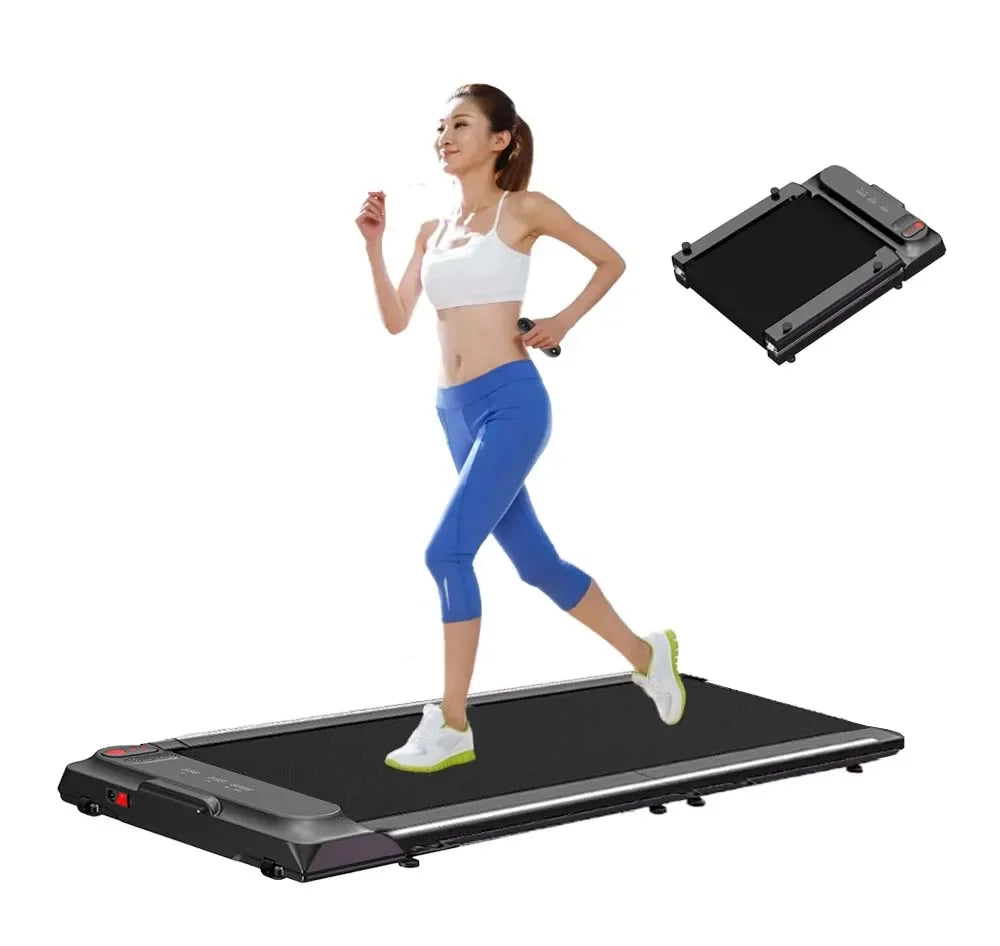 Home And Office Electric Steel Digital Led Screen Fitness Compact Mini Small Flat Walking Pad Foldable Treadmill For Home