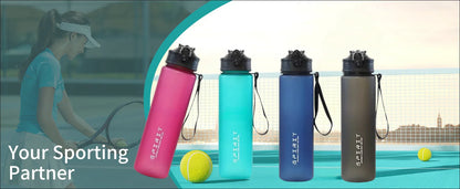 750ML Portable Water Bottle Motivational Sports Water bottle with Time Marker Leak-proof Cup for Outdoor Sport Fitness BPA Free