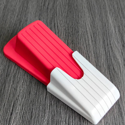 2Pcs Safety Silicone Door Stop Stoppers Block Wedge Doorstops Door Stopper Home Office Door Rear Retainer Anti-collision Stop