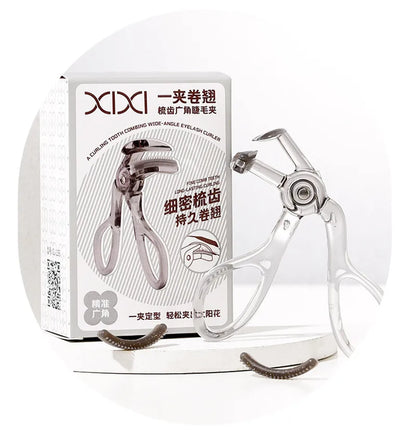 Wide-Angle Partial Eyelash Curler Portable One-Clip Curling Comb Tooth Lashes Curler Easy To Operate Styling Enlarge Eyes Tool