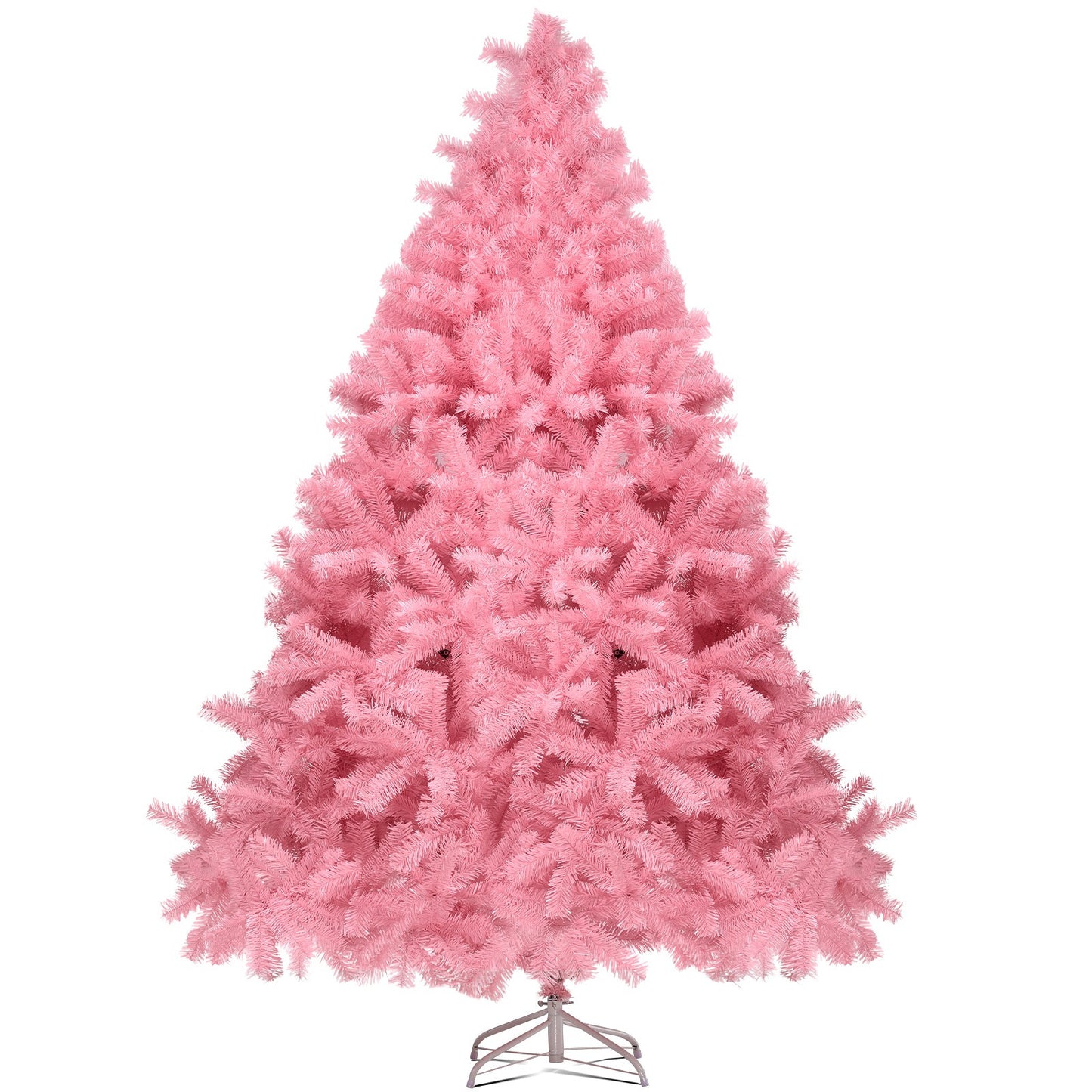 Christmas Tree 6ft, Pink Artificial Christmas Tree with 800 Tips Xmas 180CM Tree Foldable Metal Stand for Indoor Outdoor Holiday Decorations