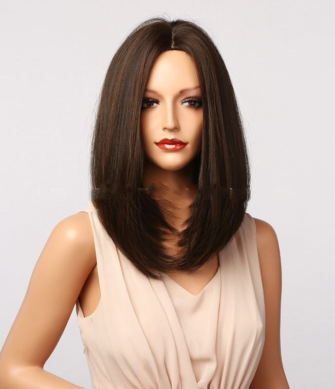 Short And Short Straight Hair, High Temperature Silk Material