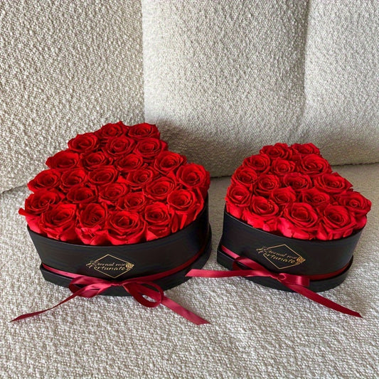 Eternal Love Heart: 16pcs Preserved Rose Box - Perfect for Mother's Day, Valentine's & Birthdays - Lasting Immortal Roses Gift for Her, for Valentine