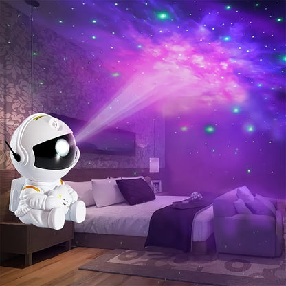 Astronaut Projector Portable Design Star Projector Galaxy Night Light - Astronaut Space Projector Starry Nebula Ceiling LED Lamp With Remote Bedroom Living Room Party Birthday Gift, All Season Decorating