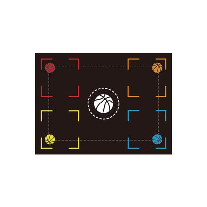 Basketball Training Mat Indoor Step Positioning Step Point Control Ball Step Mat Indoor Ball Control Training Dribbling Drill Thickening